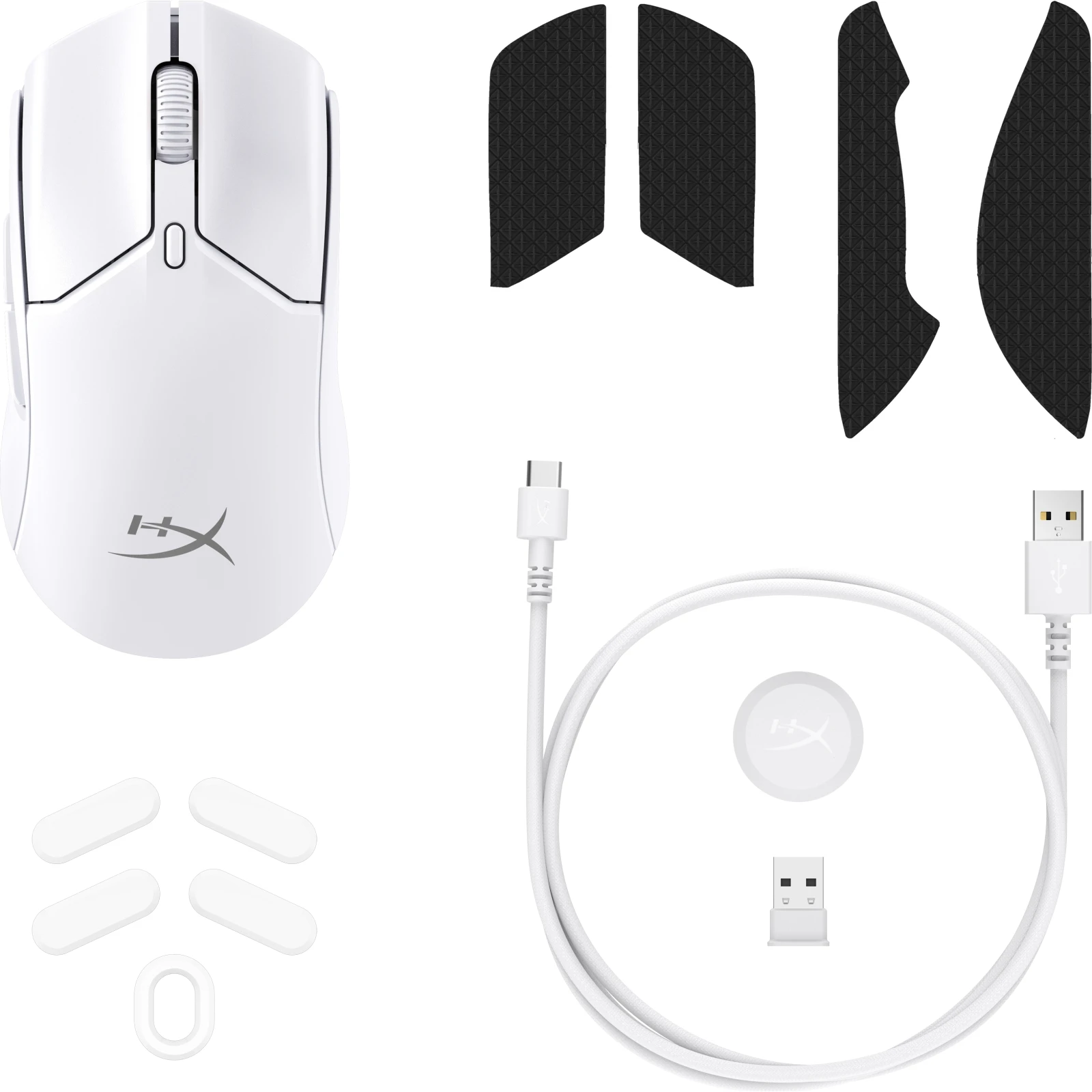 HyperX Pulsefire Haste 2 Mini Wireless White (7D389AA) (UA) Інтерфейс підключення Bluetooth, USB, USB Type-C