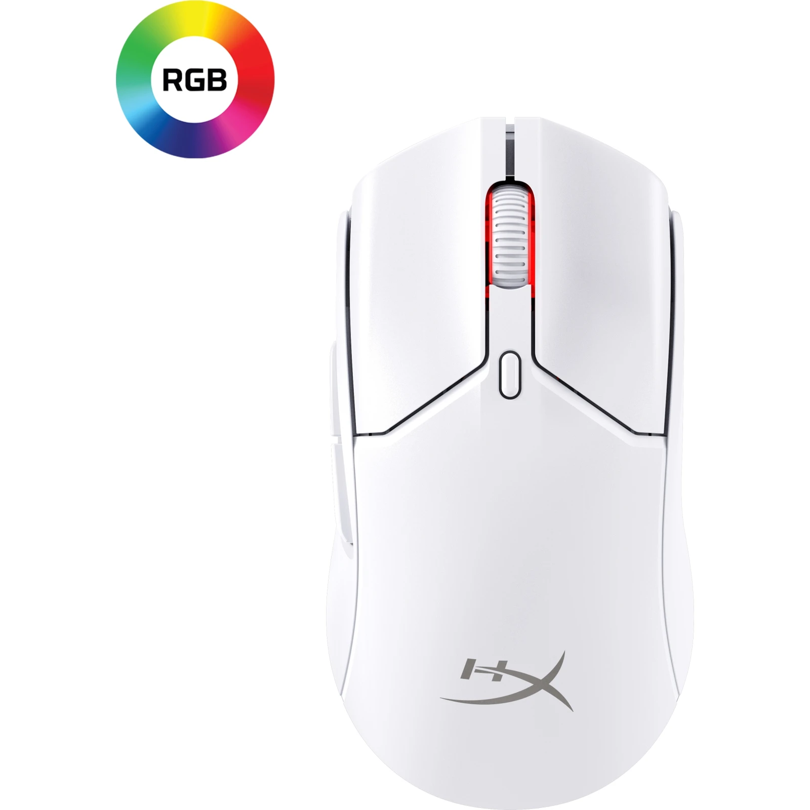 HyperX Pulsefire Haste 2 Mini Wireless White (7D389AA) (UA) Підключення бездротове, дротове