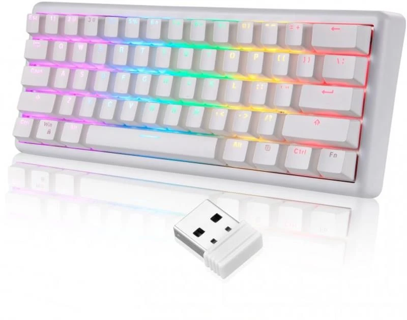 Motospeed SK66 Gateron Blue Hot Swap White (mtsk66wmb) Тип подключения беспроводное / проводное