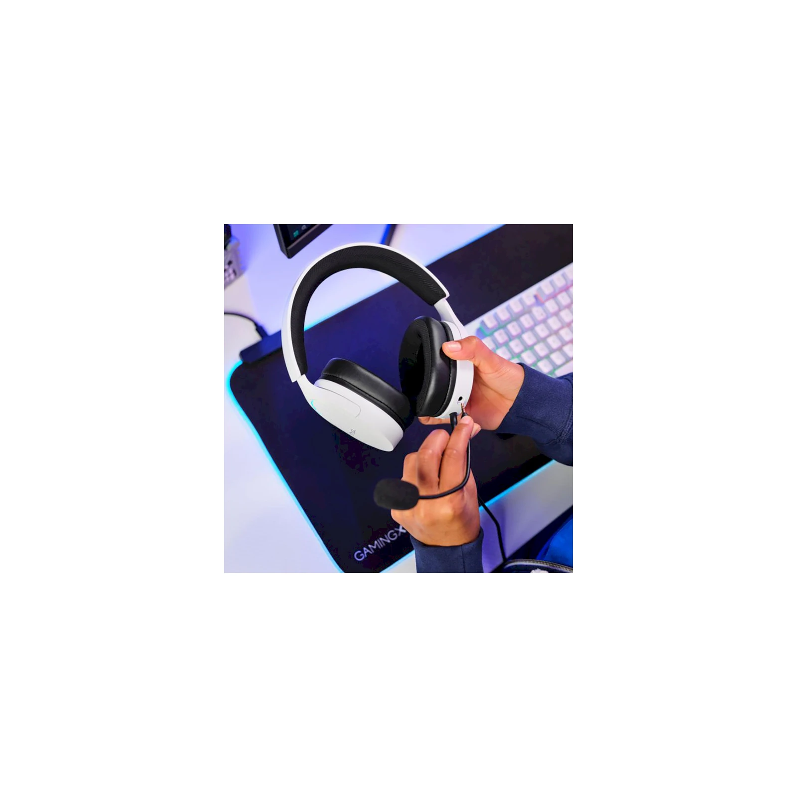 Навушники Trust GXT 490 Fayzo 7.1 USB-A White (25302) (UA) Призначення для комп'ютера, для ноутбука