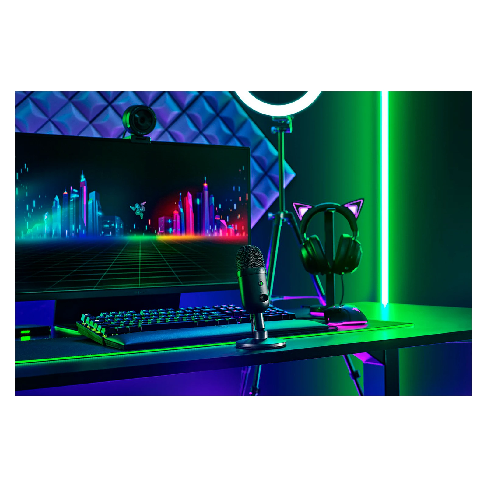 Razer Seiren V3 Mini Black (RZ19-05050100-R3M1) (UA) Подключение USB