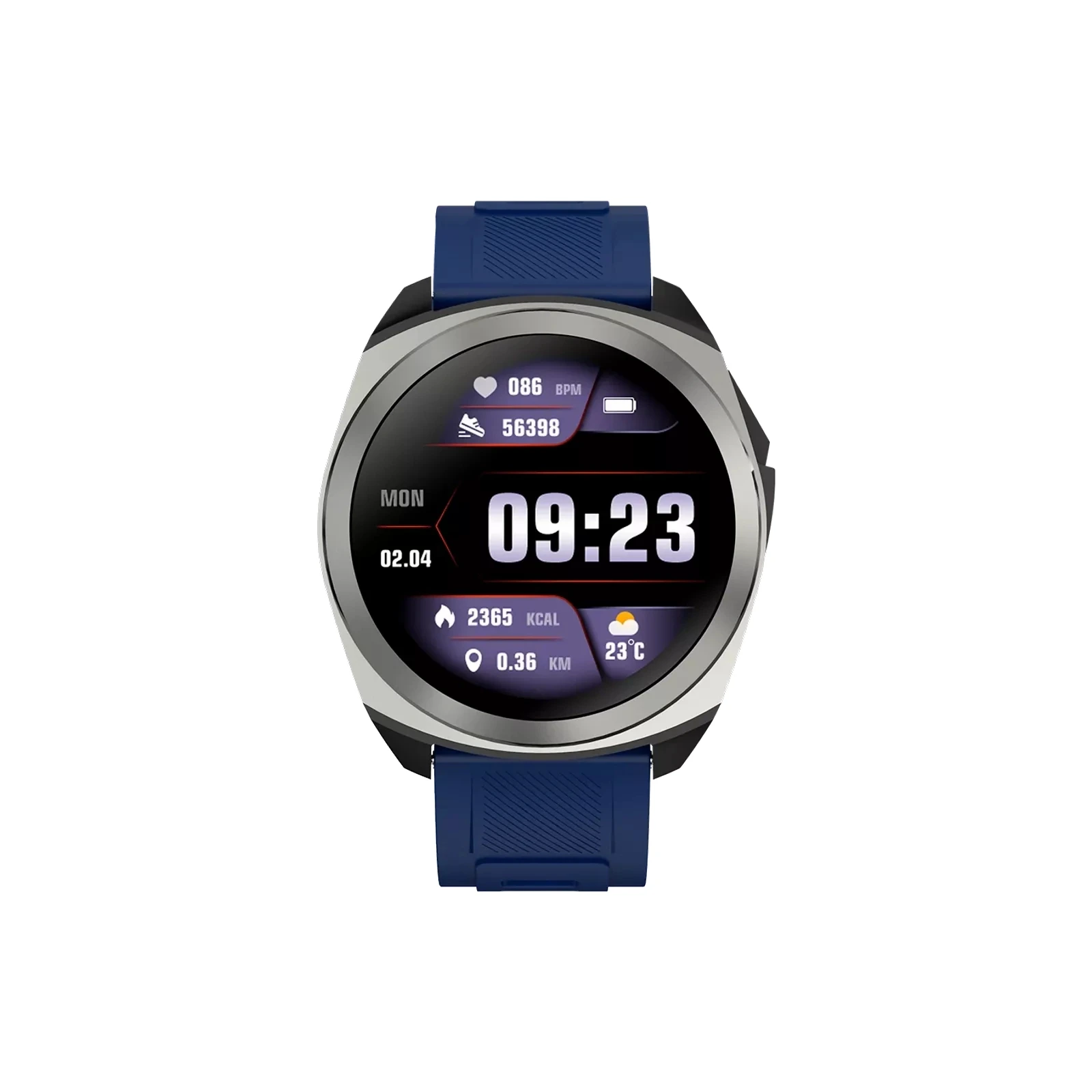 Смарт-часы Canyon Maveric SW-83 GPS Silver (CNS-SW83SS) (UA) Тип дисплея цветной