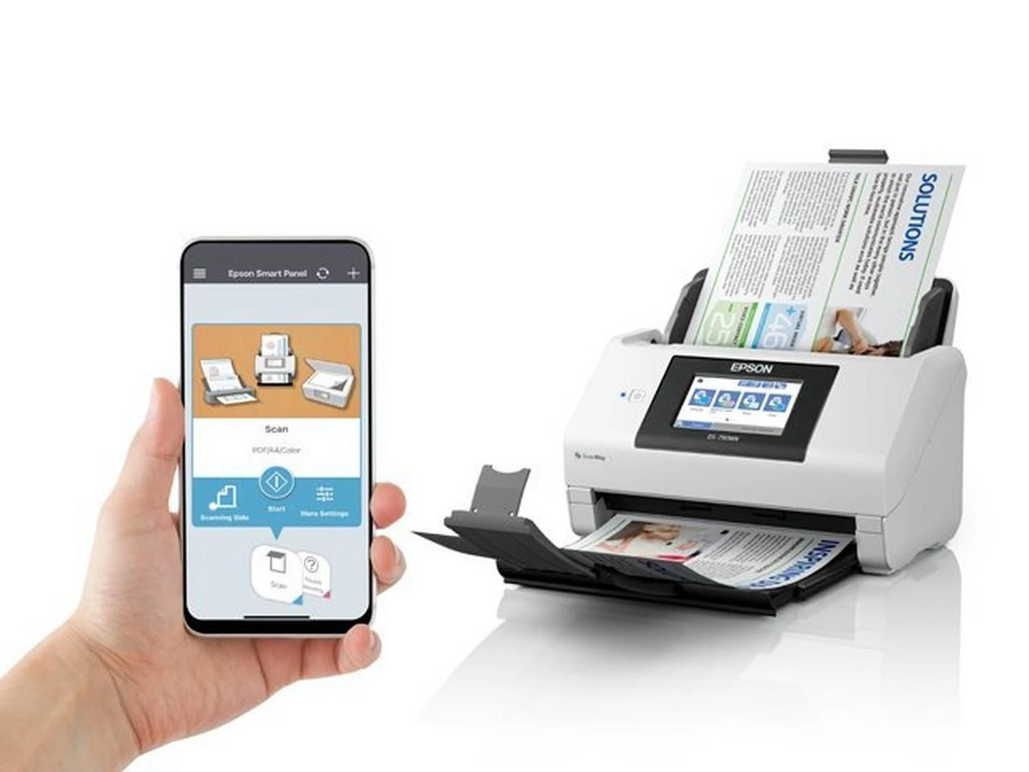 Epson A4 WorkForce DS-790WN с WI-FI (B11B265401) (UA) Тип устройства: сканер;