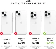 UAG Apple iPhone 15 Pro Max Plyo Magsafe, Ice/Gold (114305114348) (UA)