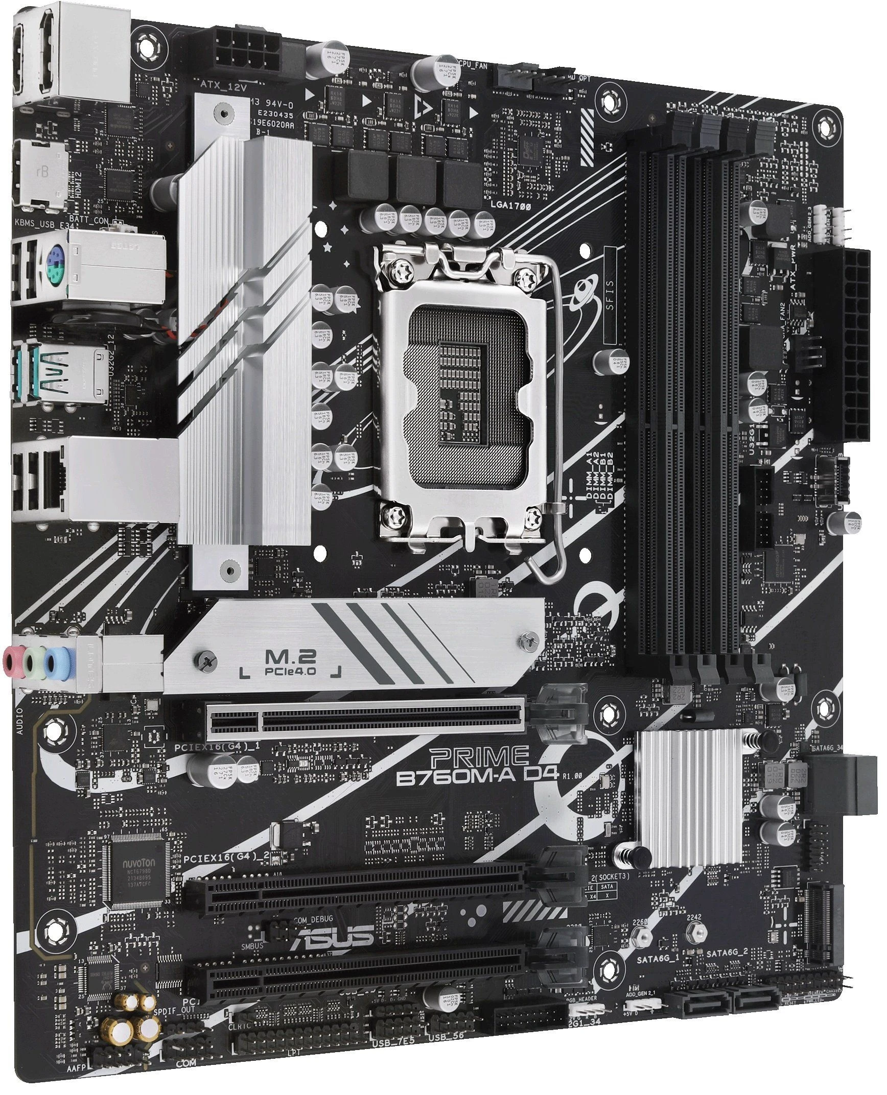 ASUS PRIME B760M-A D4-CSM s1700 (90MB1D00-M1EAYC) (UA) Тип подключения LGA1700