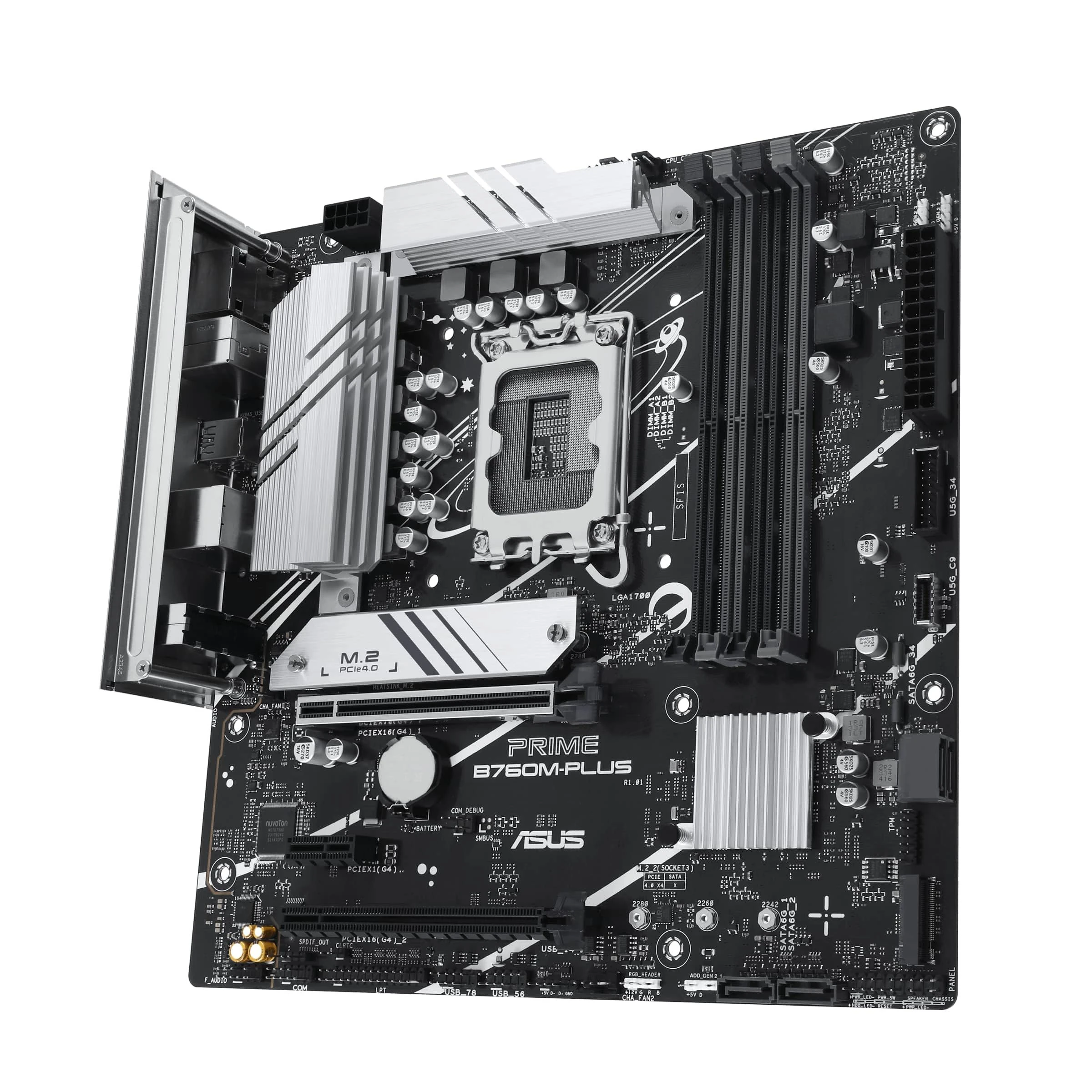 ASUS PRIME B760M-PLUS s1700 (90MB1GY0-M0EAY0) (UA) Форм-фактор micro-ATX