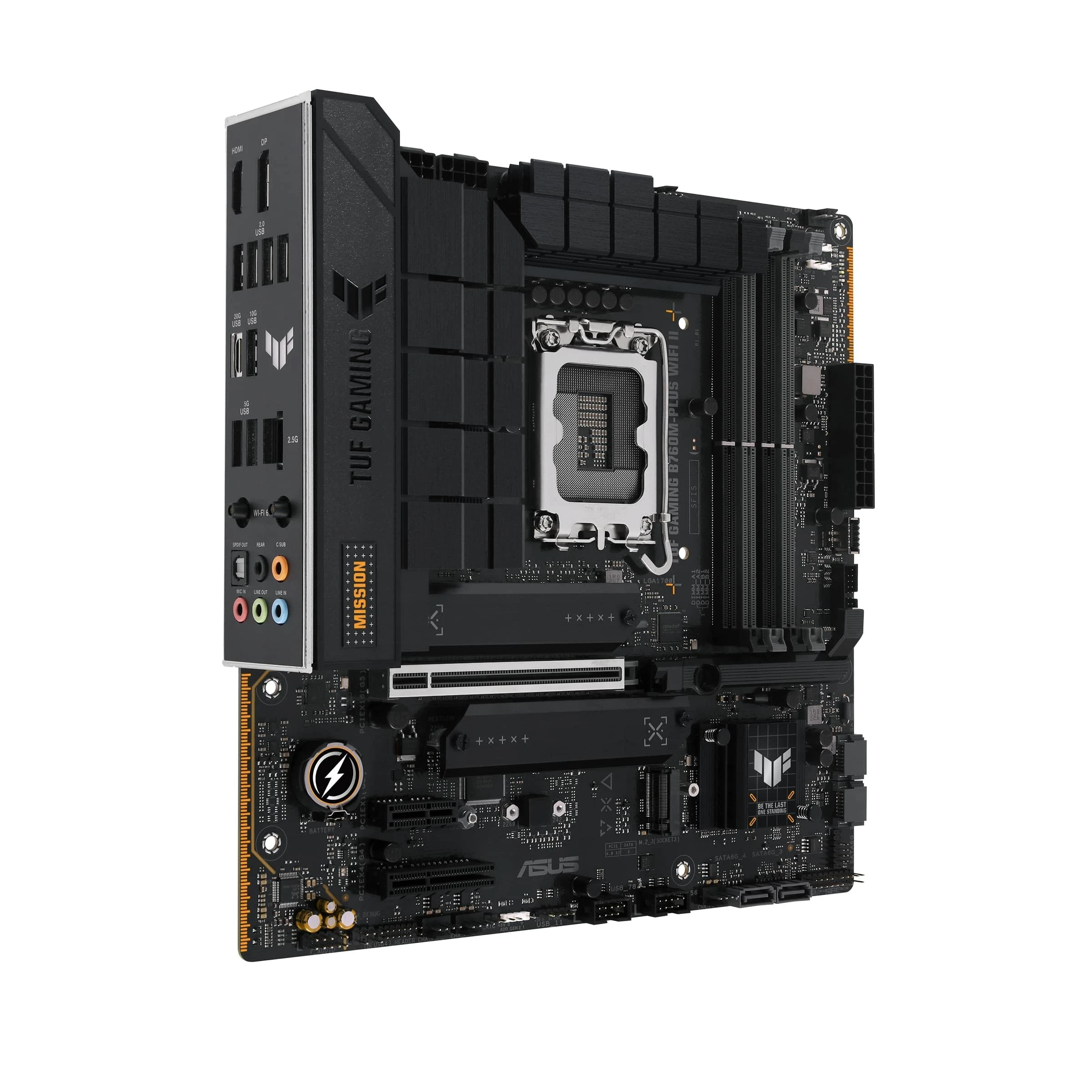 ASUS TUF GAMING B760M-PLUS WIFI II s1700 (90MB1HE0-M0EAY0) (UA) Процессорная совместимость Intel® Celeron™; Intel Core 13th Generation; Intel Core 12th Generation; Intel Core 14th Generation; Intel Pentium Gold
