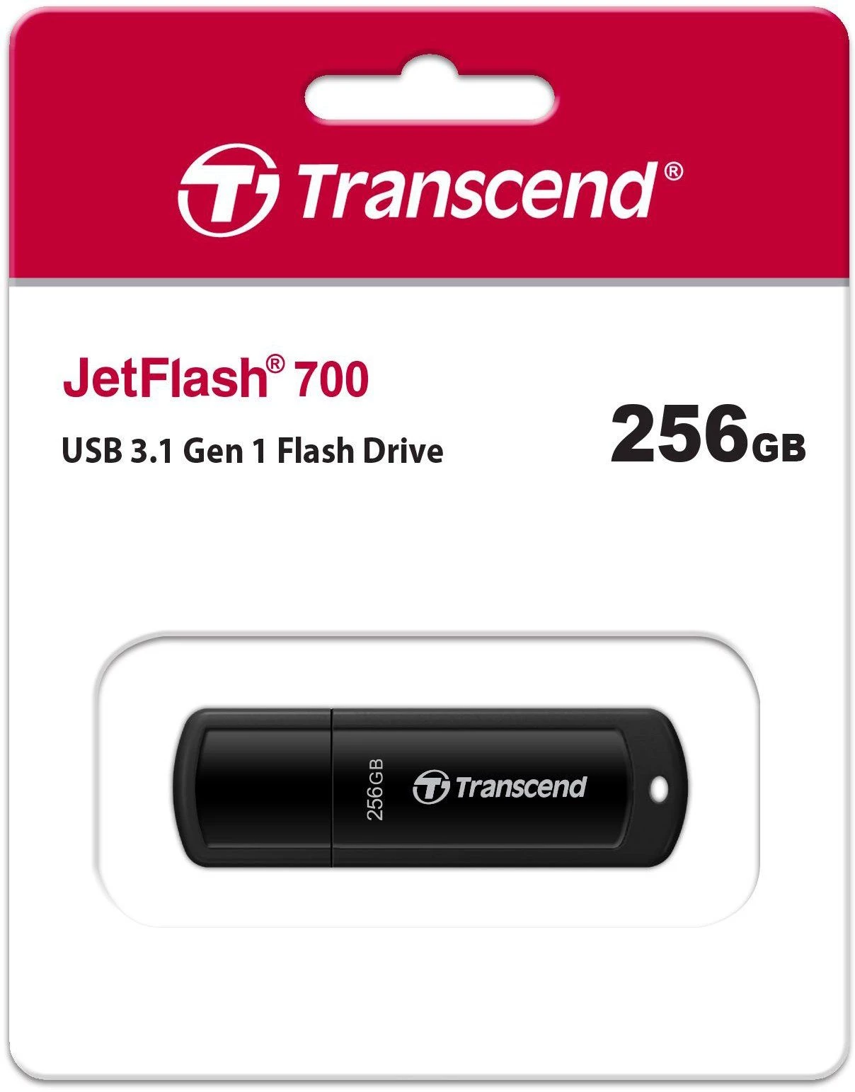Transcend 256GB USB 3.1 Type-A JetFlash 700 (TS256GJF700) (UA) Інтерфейс підключення: USB Type-A / 3.1