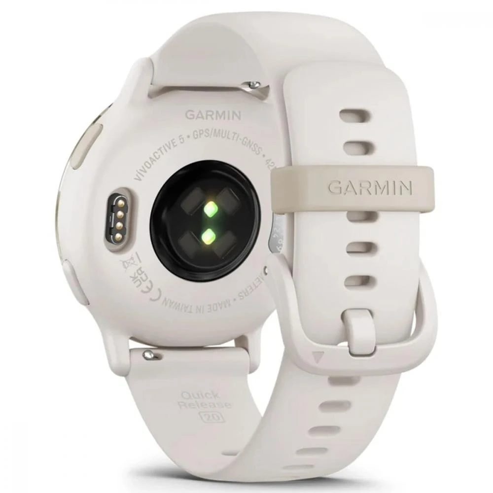 Garmin vivoactive 5 Cream Gold Aluminum Bezel з Ivory Case and Silicone Band (010-02862-11) Бренд: Garmin; Лінійка: vivoactive 5; iOS: є;