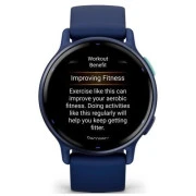Garmin vivoactive 5 Metallic Navy Aluminum Bezel with Navy Case and Silicone Band (010-02862-12/52)