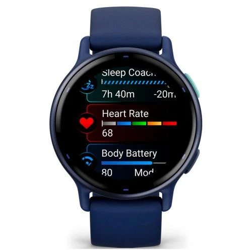 Garmin vivoactive 5 Металевий Navy Aluminum Bezel with Navy Case and Silicone Band (010-02862-12/52) Лінійка vivoactive 5