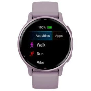 Garmin vivoactive 5 Metallic Orchid Aluminum Bezel with Orchid Case and Silicone (010-02862-13)