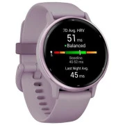 Garmin vivoactive 5 Metallic Orchid Aluminum Bezel with Orchid Case and Silicone (010-02862-13)