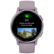 Garmin vivoactive 5 Metallic Orchid Aluminum Bezel with Orchid Case and Silicone (010-02862-13)