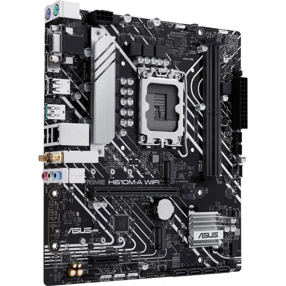 ASUS PRIME H610M-A WIFI (90MB1G00-M0EAY0) (UA) Бренд: ASUS; Тип разъема CPU: Socket 1700;