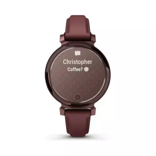 Garmin Lily 2 Classic Dark Bronze with Mulberry Leather Band (010-02839-03) Бренд: Garmin; Лінійка: Lily 2; iOS: є;