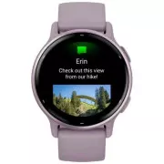 Garmin vivoactive 5 Metallic Orchid Aluminum Bezel with Orchid Case and Silicone (010-02862-13)