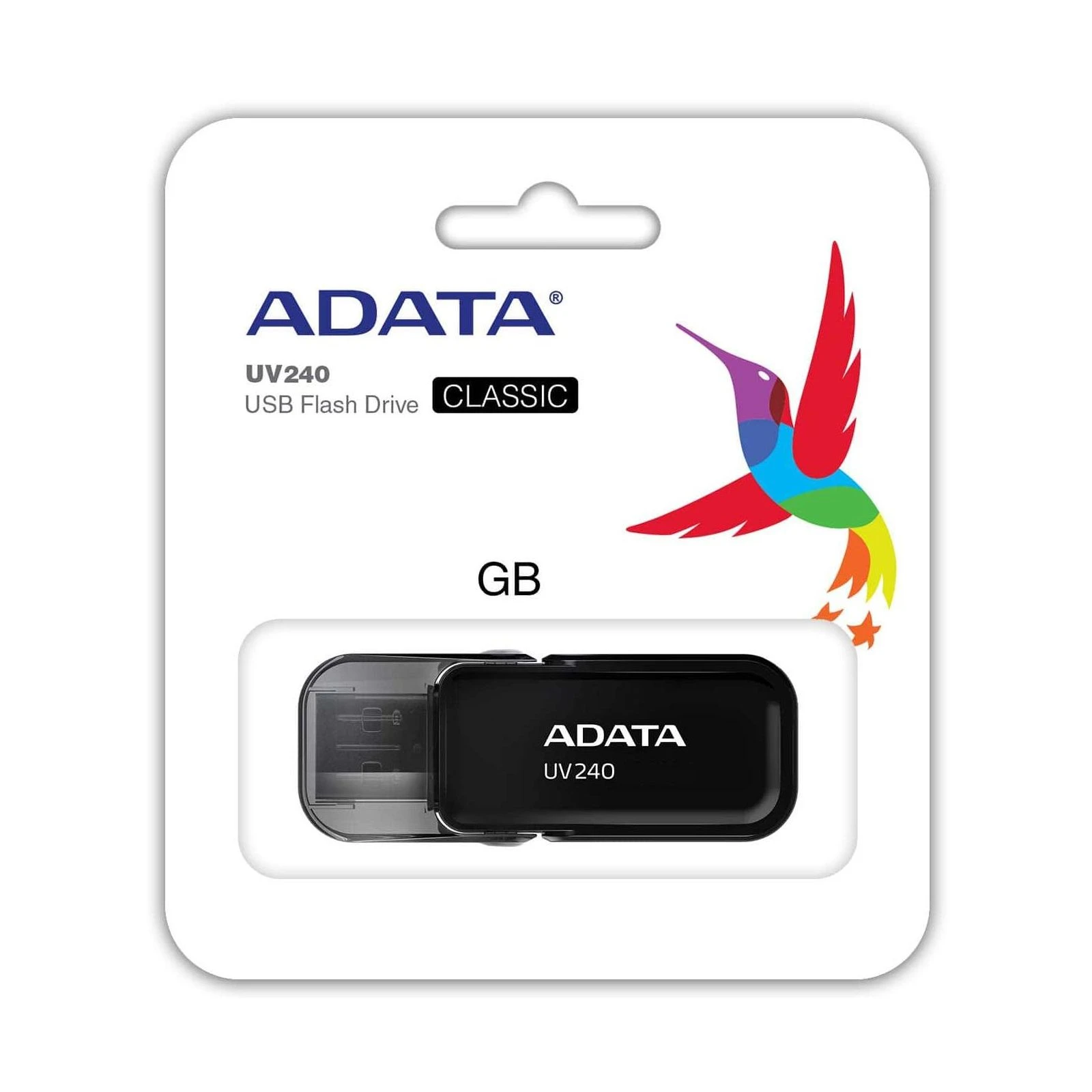 ADATA 32GB UV240 Black USB 2.0 (AUV240-32G-RBK) (UA) Интерфейс USB 2.0