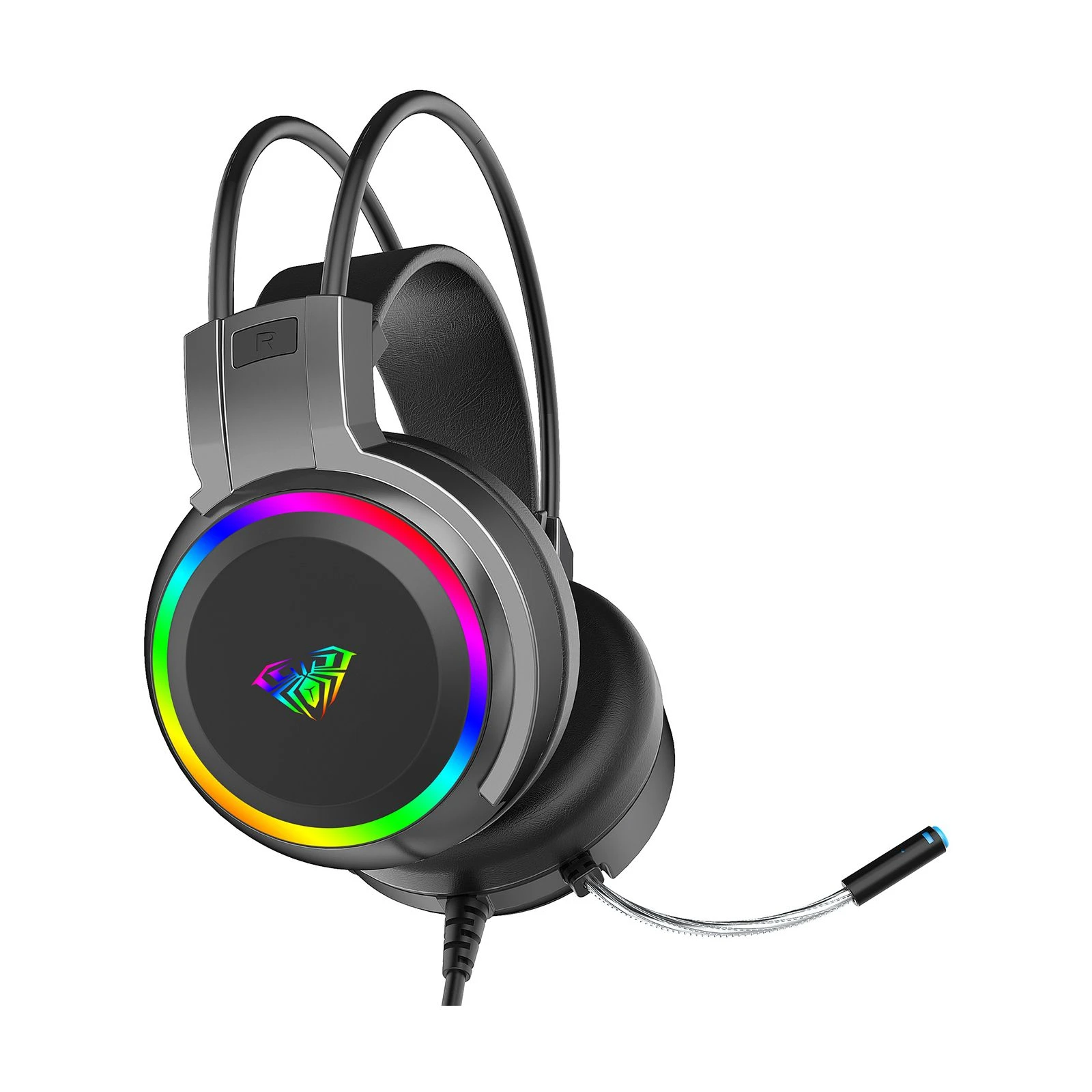 Aula S608 Wired Gaming Headset 3.5mm*2 + USB Black (6948391235509) (UA) Тип: геймерські (ігрові);