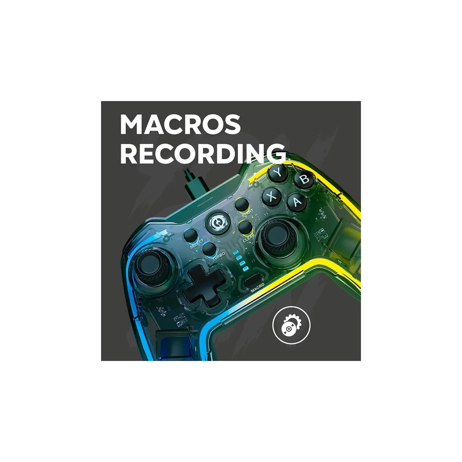 Геймпад Canyon Brighter GP-02 Wired RGB 4in1 PS3/Android BOX-TV/Nintendo Crystal (CND-GP02) (UA) Особливість: Plug-and-Play, підтримка