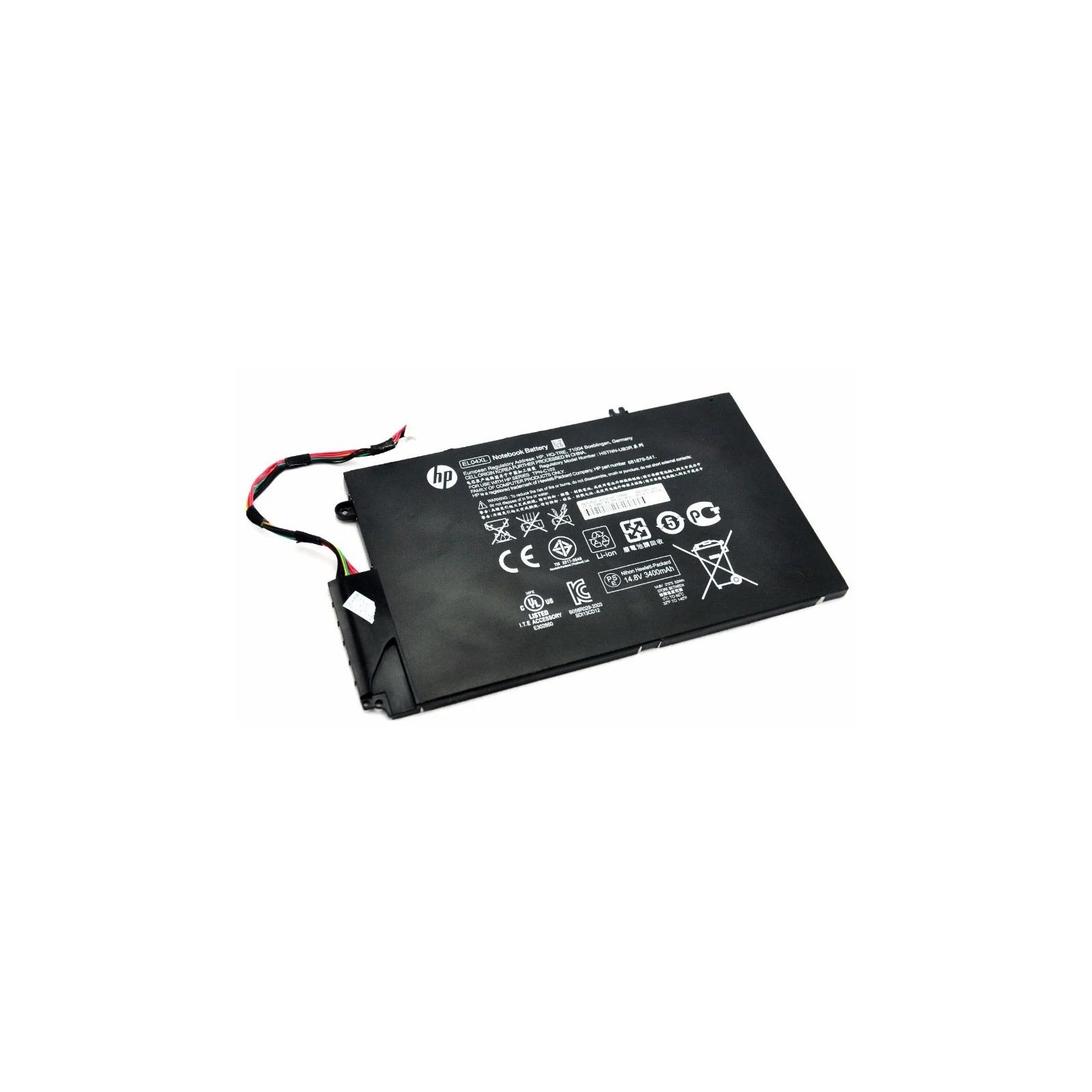 HP HP Envy 4-1000 EL04XL 3400mAh (52Wh) 4cell 14.8V Li-ion (A41950) (UA) Тип: Li-Ion; Вид: оригинальный; P / N