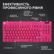 Logitech G PRO X TKL Lightspeed Tactile USB UA Magenta (920-012159) (UA)