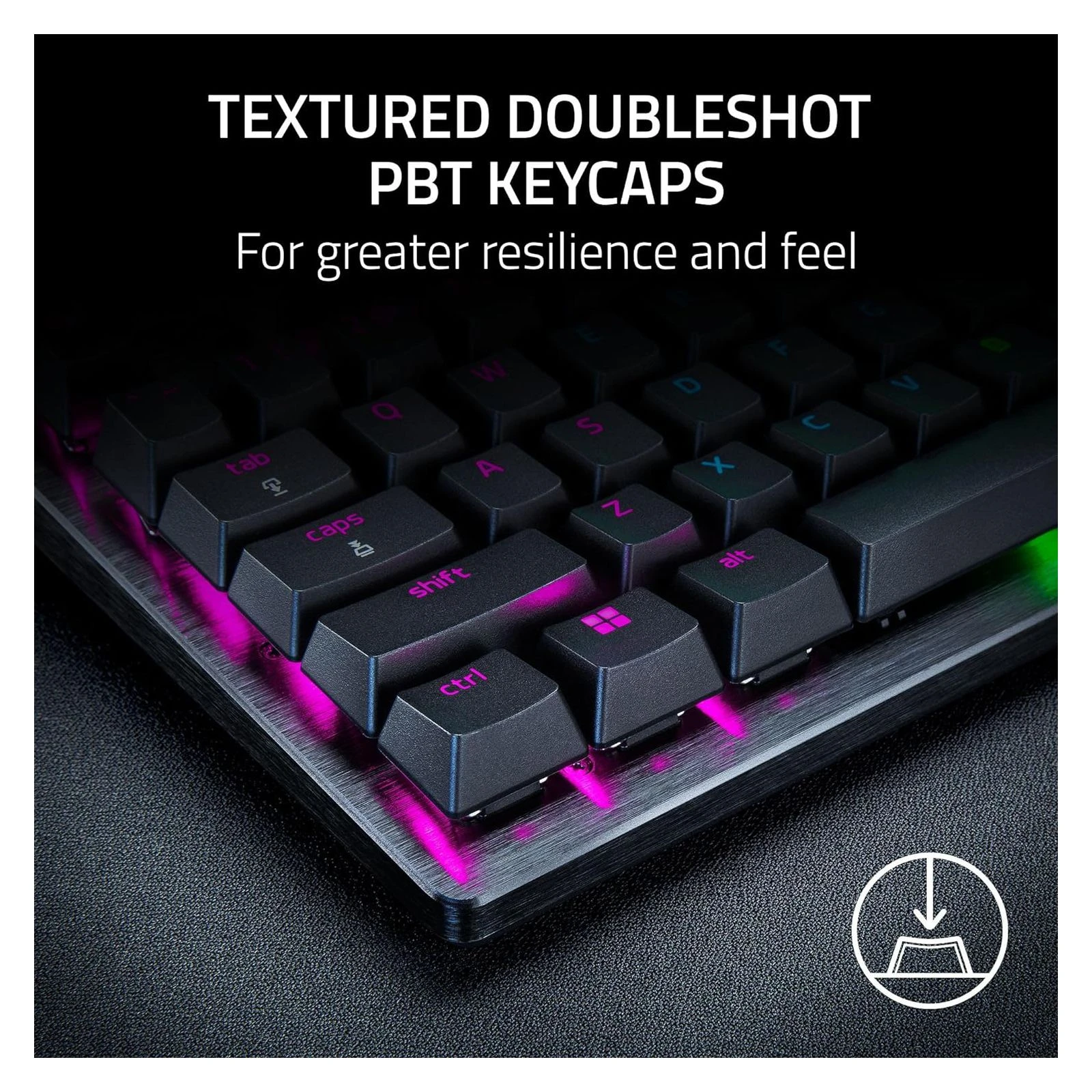 Razer Huntsman V3 Pro TKL USB UA Black (RZ03-04980100-R3M1) (UA) Тип: ігрова, з підсвічуванням,