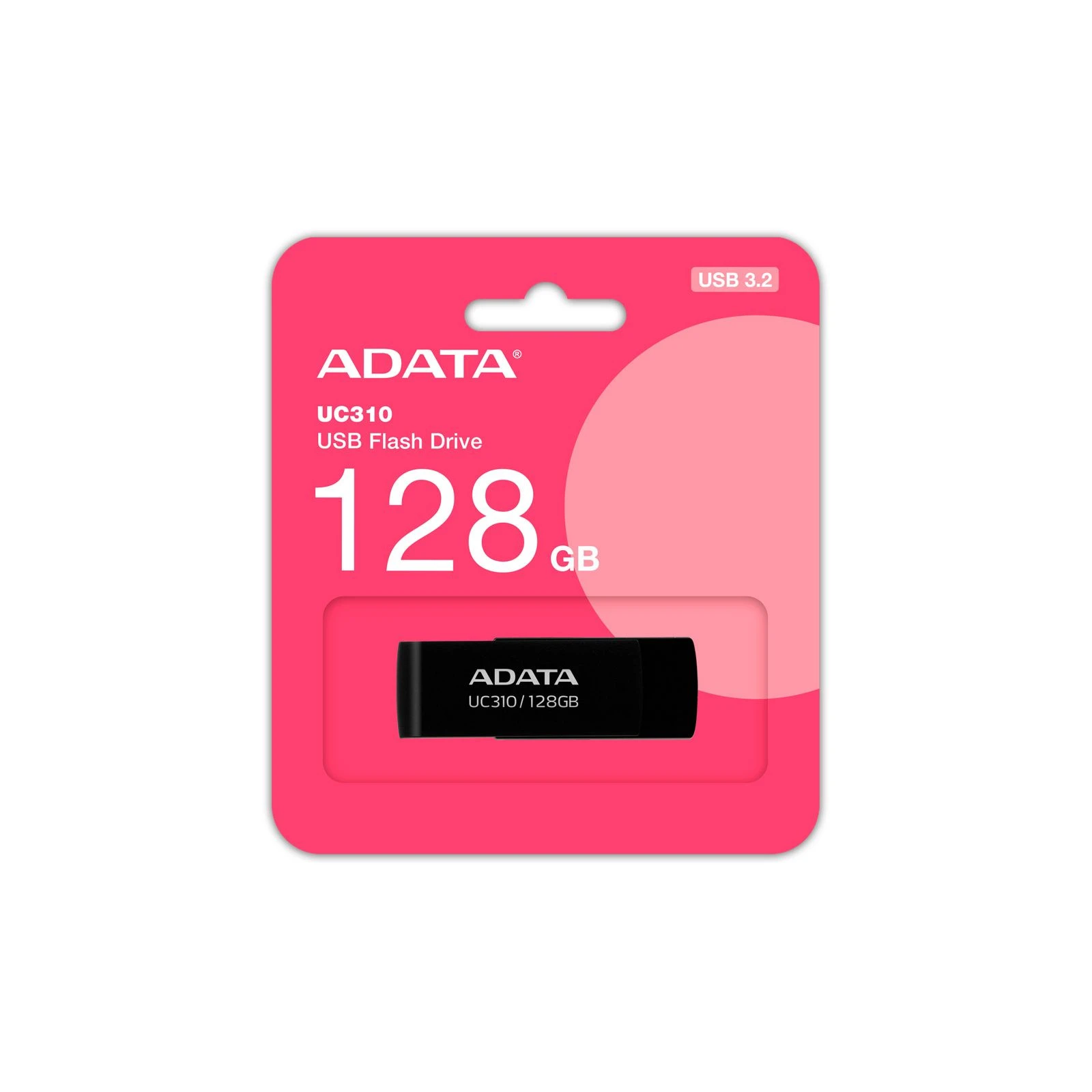 ADATA 128GB UC310 USB 3.2 Black (UC310-128G-RBK) (UA) Цвет черный