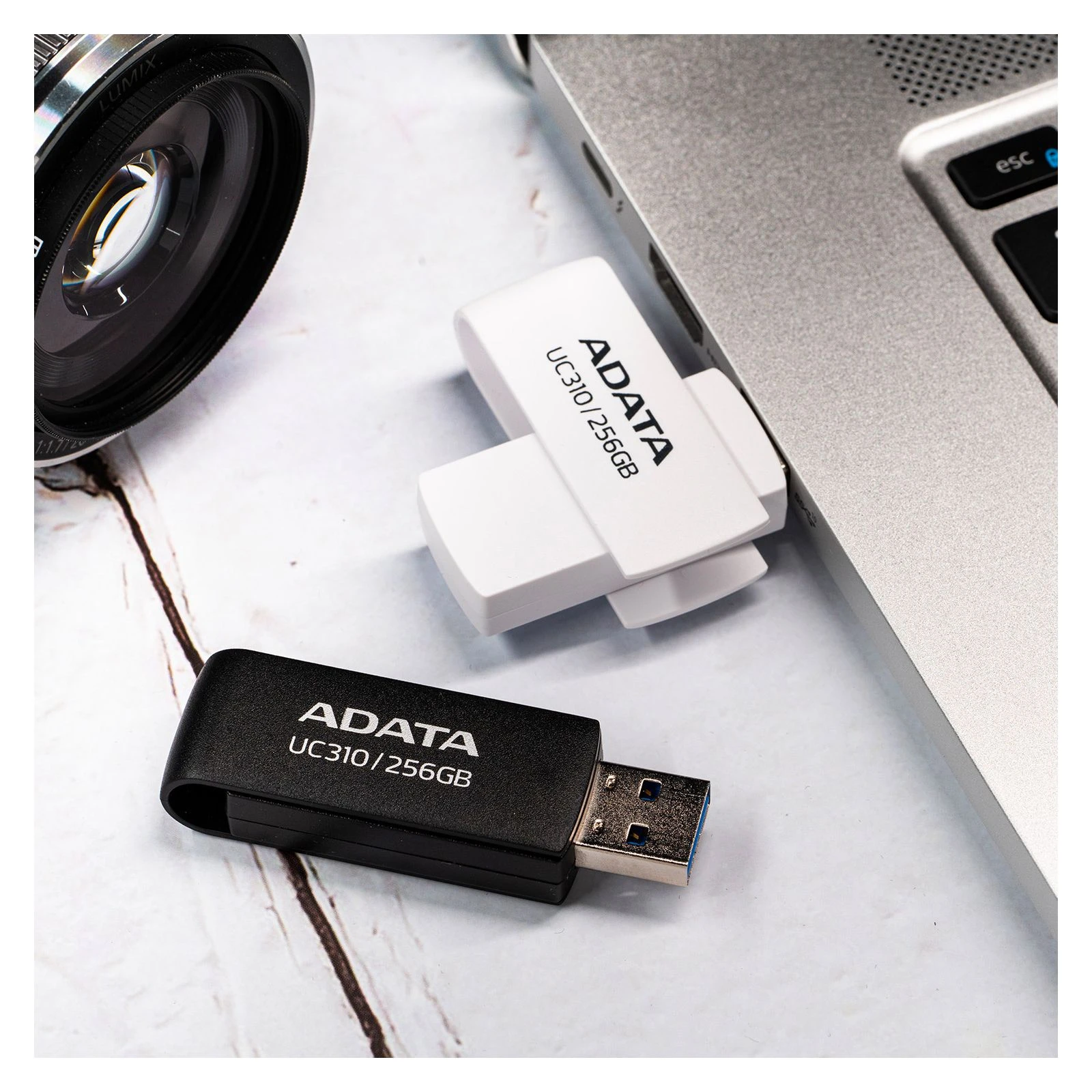 ADATA 128GB UC310 USB 3.2 Black (UC310-128G-RBK) (UA) Тип З висувним USB