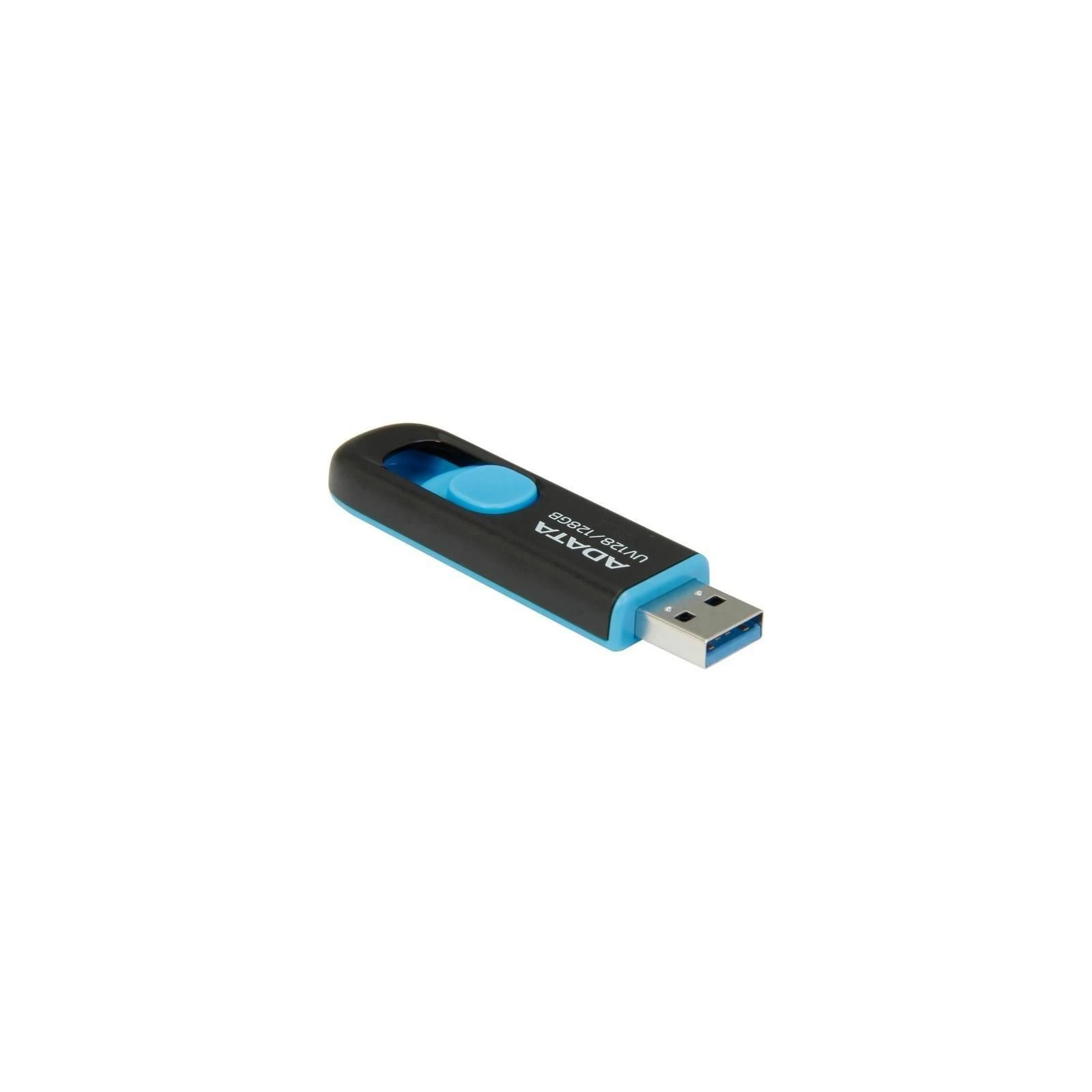 ADATA 128GB UV128 Black/Blue USB 3.1 (AUV128-128G-RBE) (UA) Матеріал корпусу пластик
