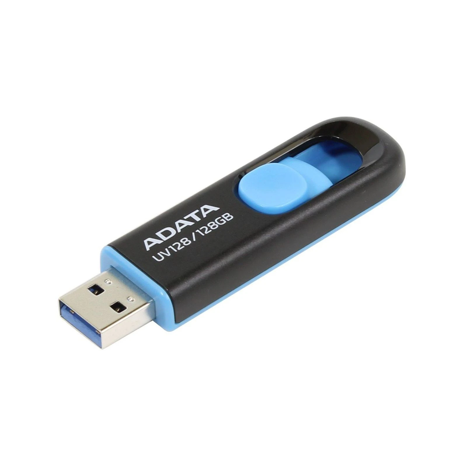 ADATA 128GB UV128 Black/Blue USB 3.1 (AUV128-128G-RBE) (UA) Інтерфейс USB 3.0