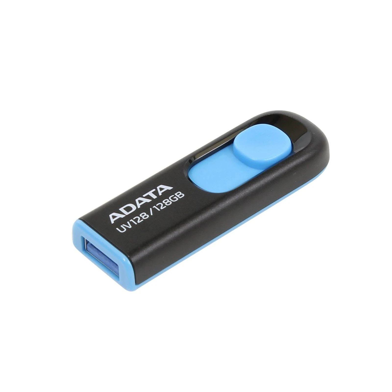 ADATA 128GB UV128 Black/Blue USB 3.1 (AUV128-128G-RBE) (UA) Об'єм пам'яті 128 Gb