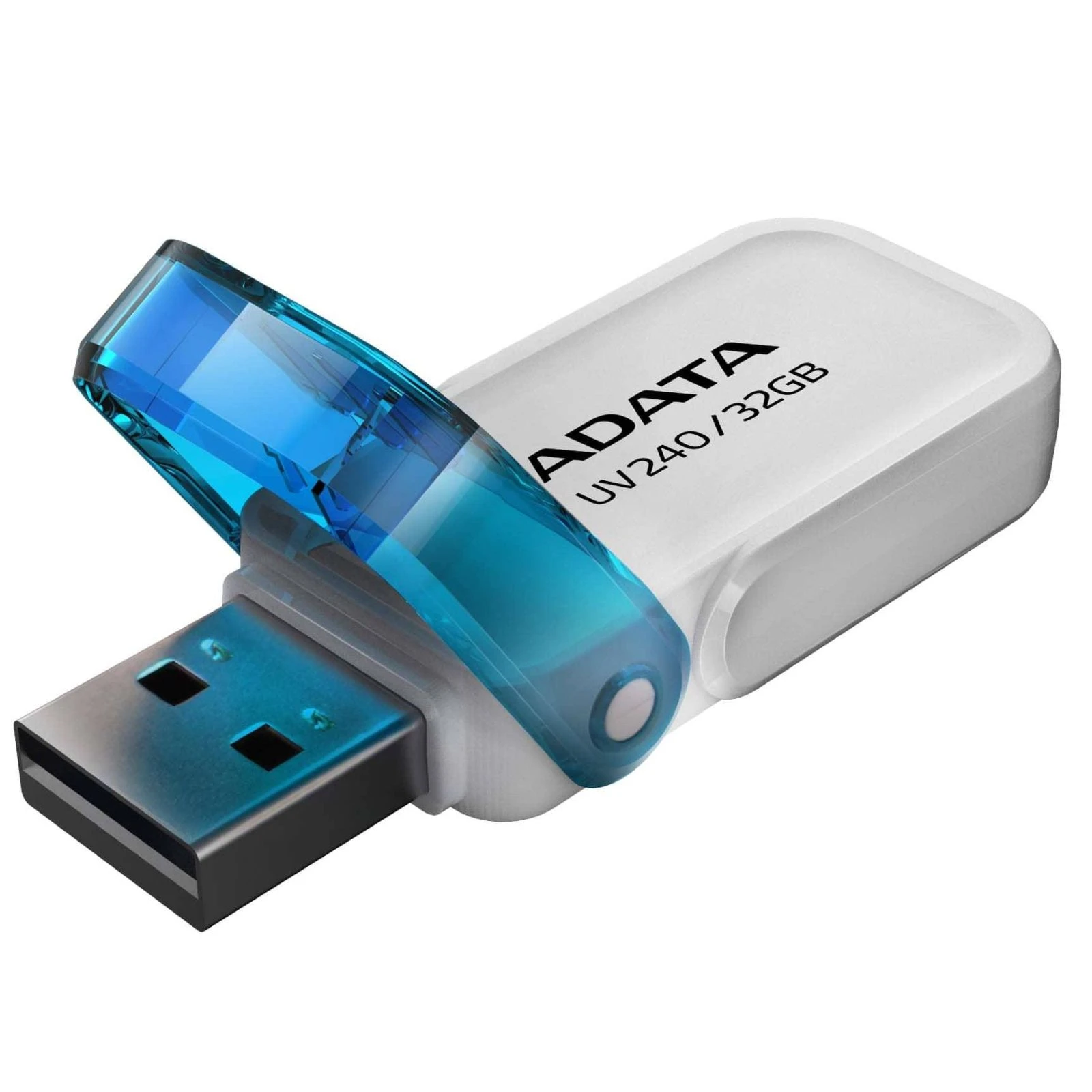 ADATA 32GB UV240 White USB 2.0 (AUV240-32G-RWH) (UA) Тип: Класичні; Об'єм пам'яті: 32 Gb;