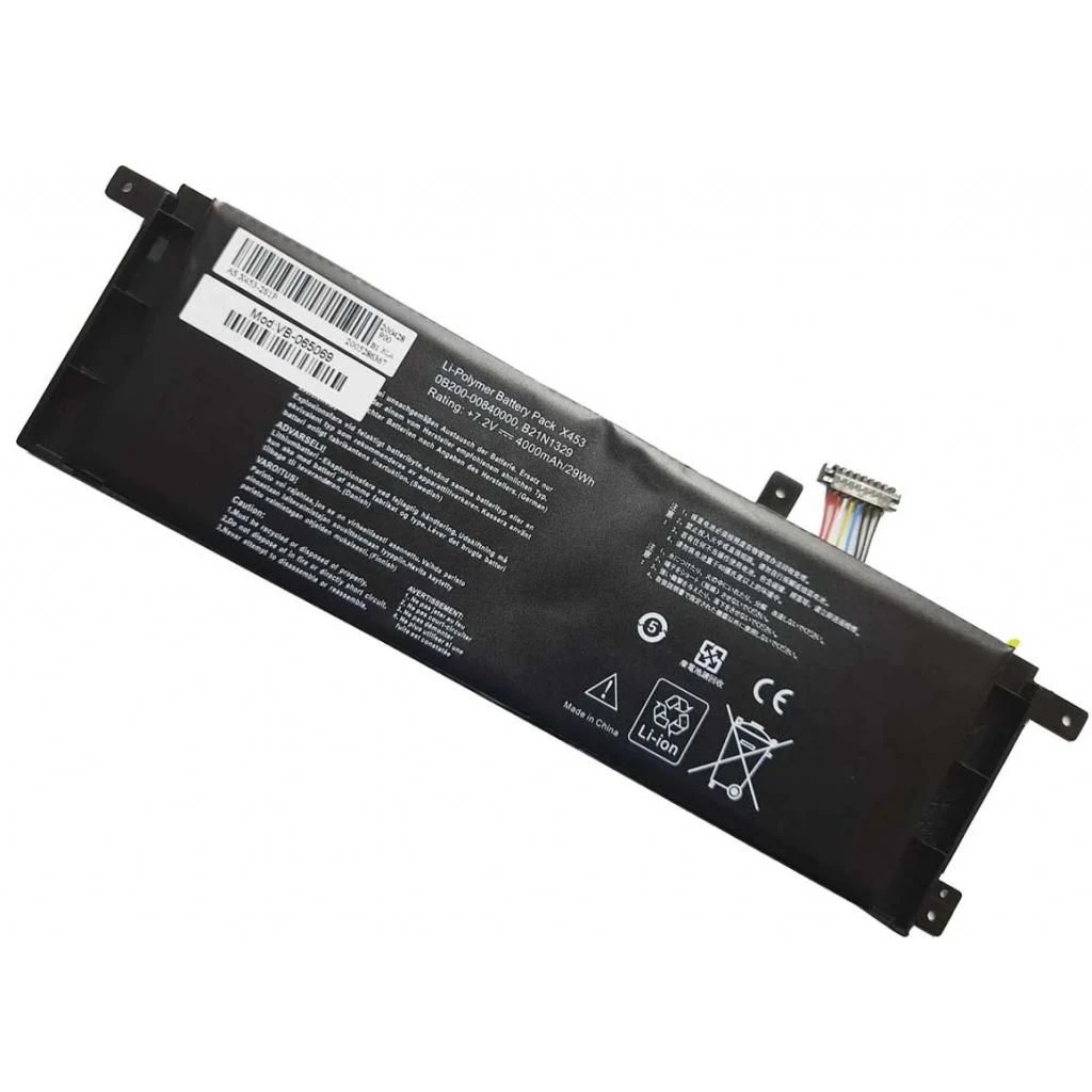 Asus X553 B21N1329, 4000mAh (29Wh), 2cell, 7.2V, Li-ion AlSoft (A47520) (UA) Тип Li-Ion