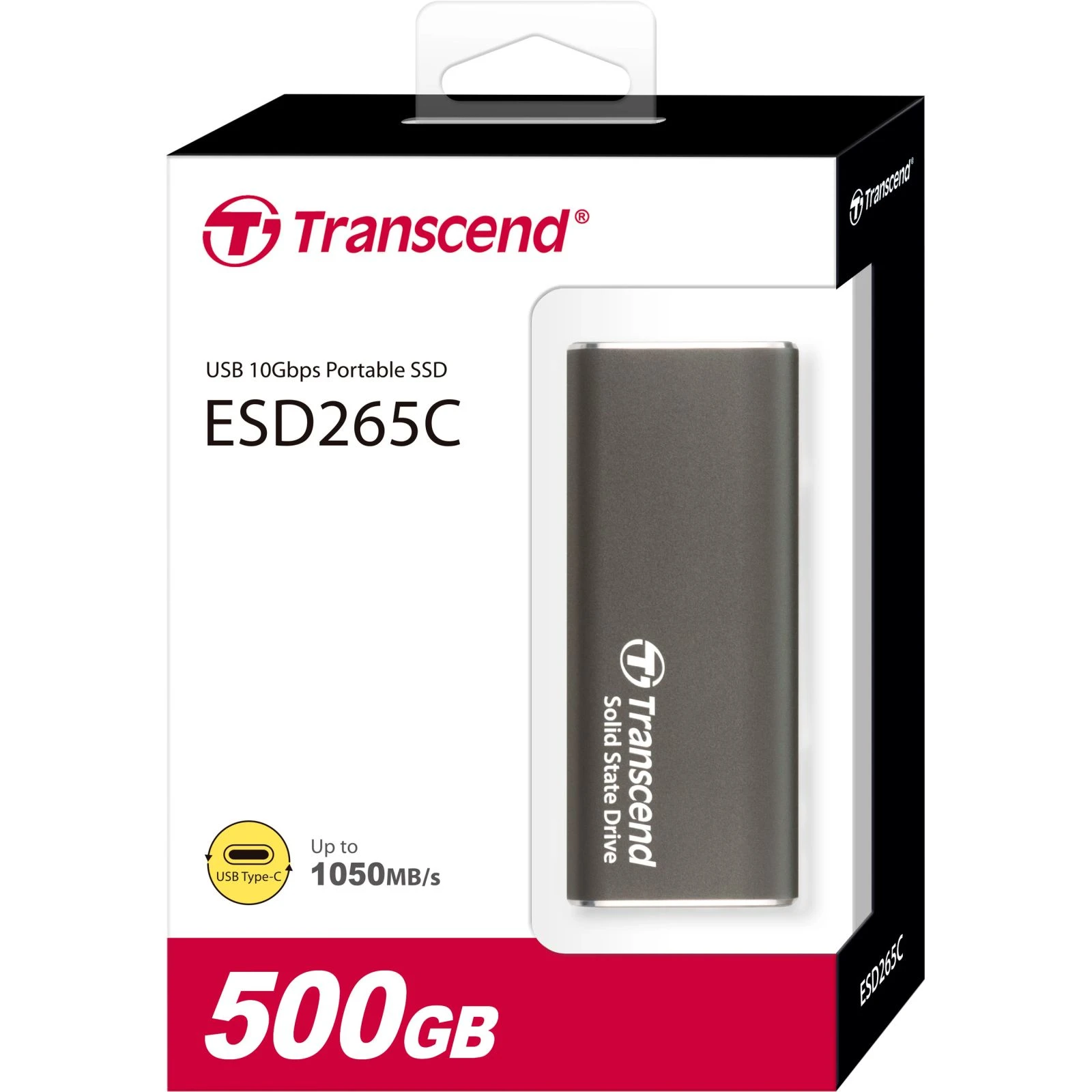 USB-C 500GB Transcend (TS500GESD265C) (UA) Тип накопичувача: зовнішній;
