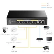 Комутатор некерований Cudy GS1010PE (UA)