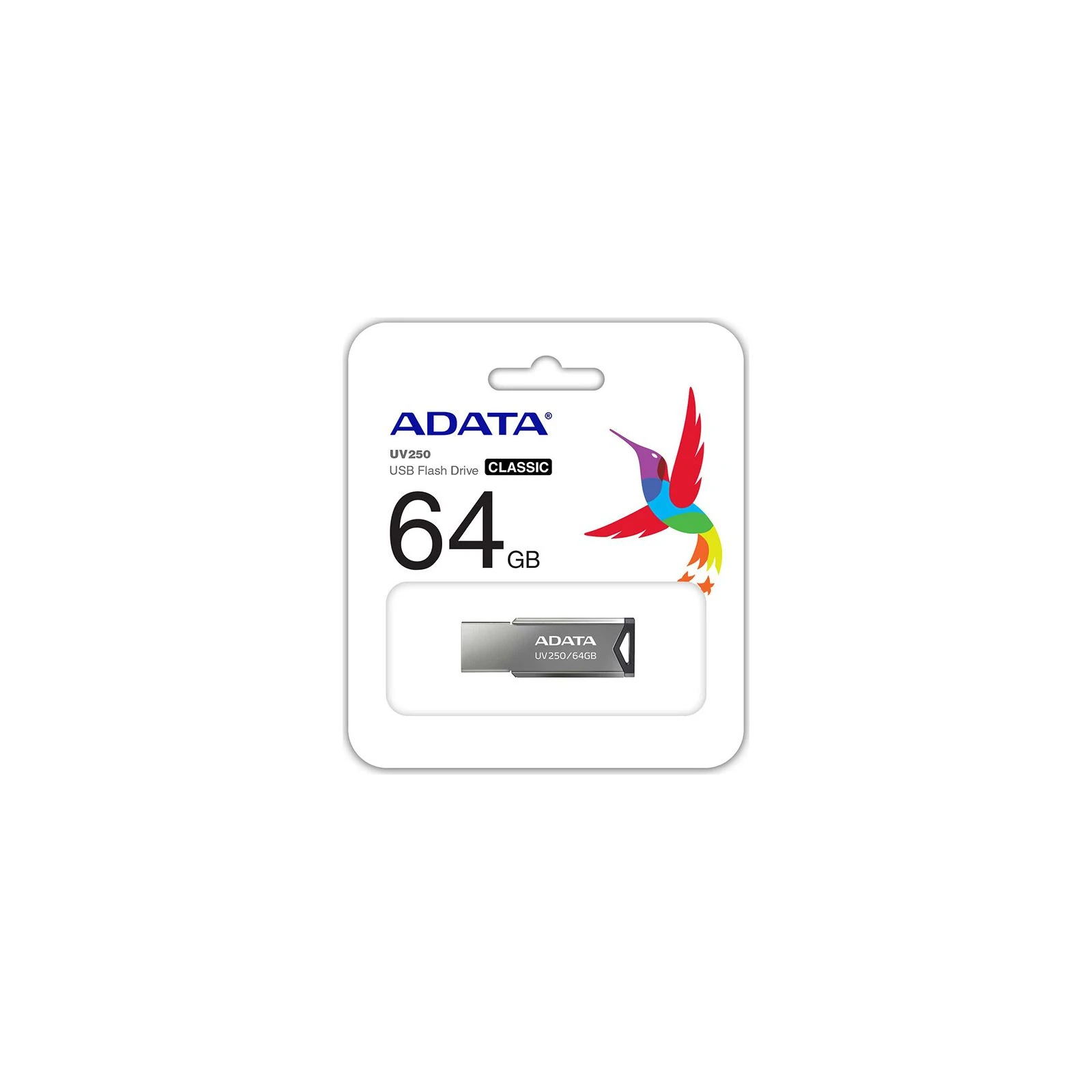 ADATA 64GB AUV 250 Black USB 2.0 (AUV250-64G-RBK) (UA) Тип: Класичні; Об'єм пам'яті: 64 Gb;