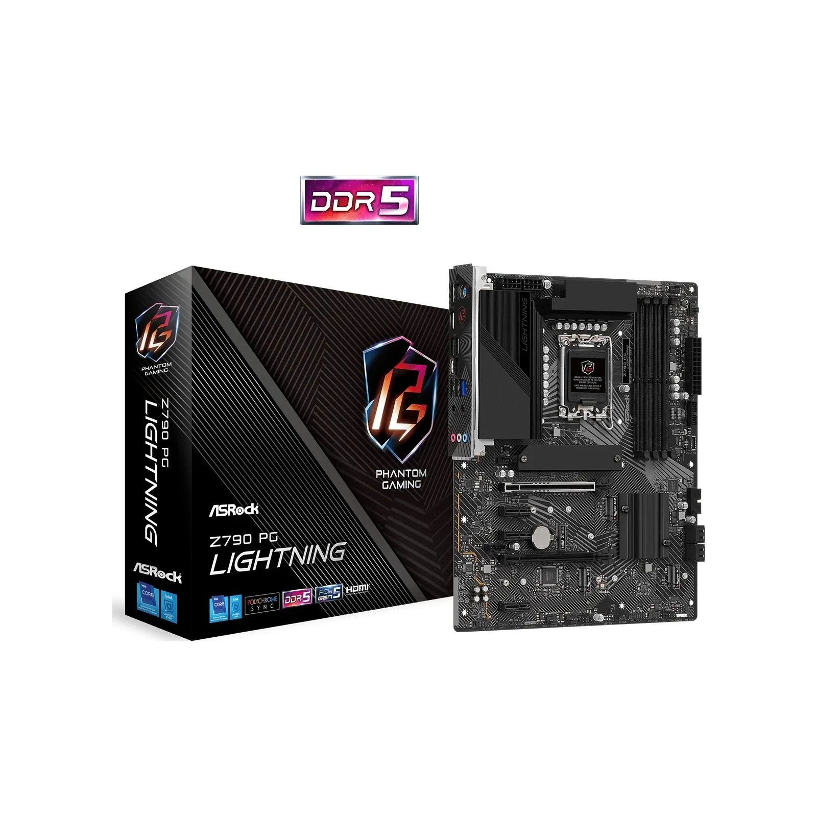 ASRock Z790 PG LIGHTNING (UA) Сокет: 1700; Підтримка процесорів: