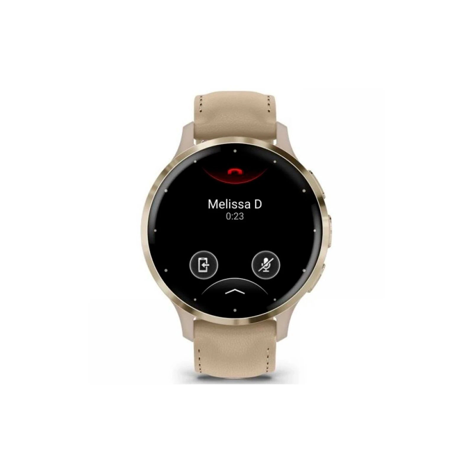 Garmin Venu 3S, Fr. Gray + Soft Gold, Leather, GPS (010-02785-55) (UA) Диагональ дисплея 1.2