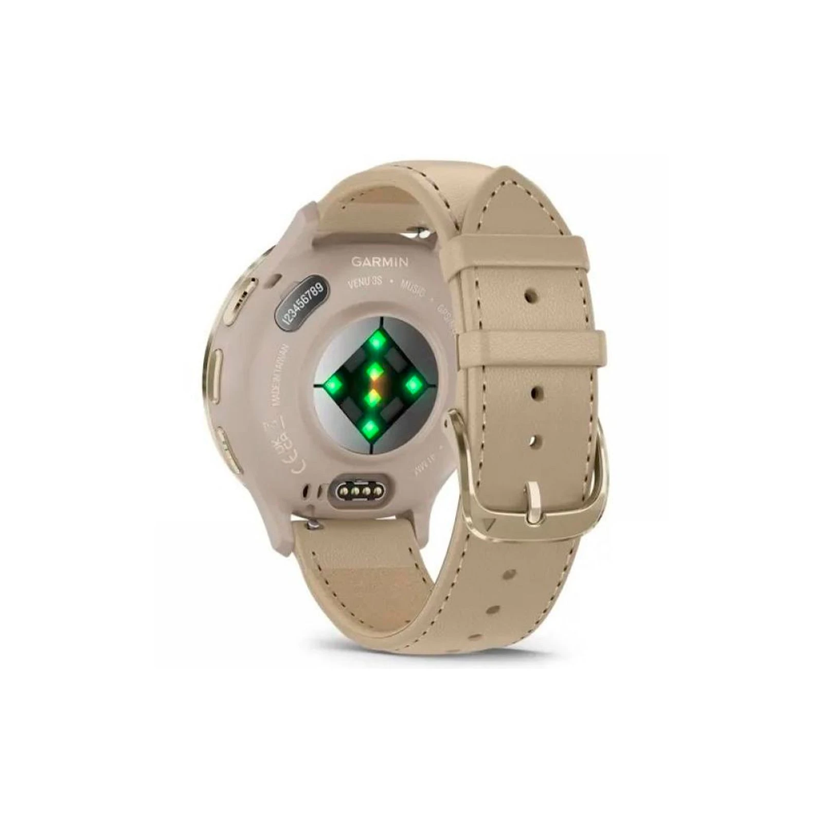 Garmin Venu 3S, Fr. Gray + Soft Gold, Leather, GPS (010-02785-55) (UA) Операционная система проприетарная