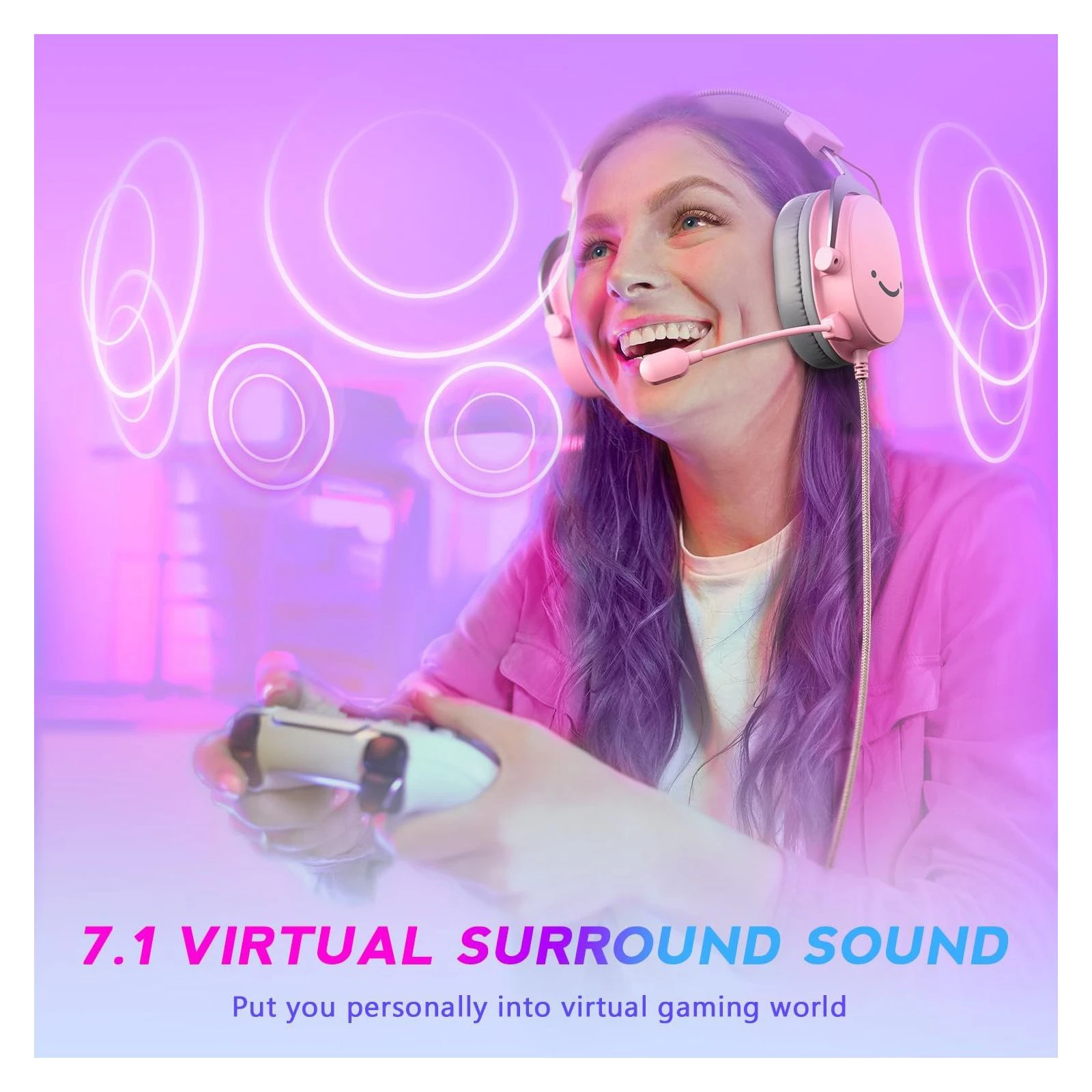 Fifine H9P Pink (H9P) (UA) Тип: геймерские (игровые);