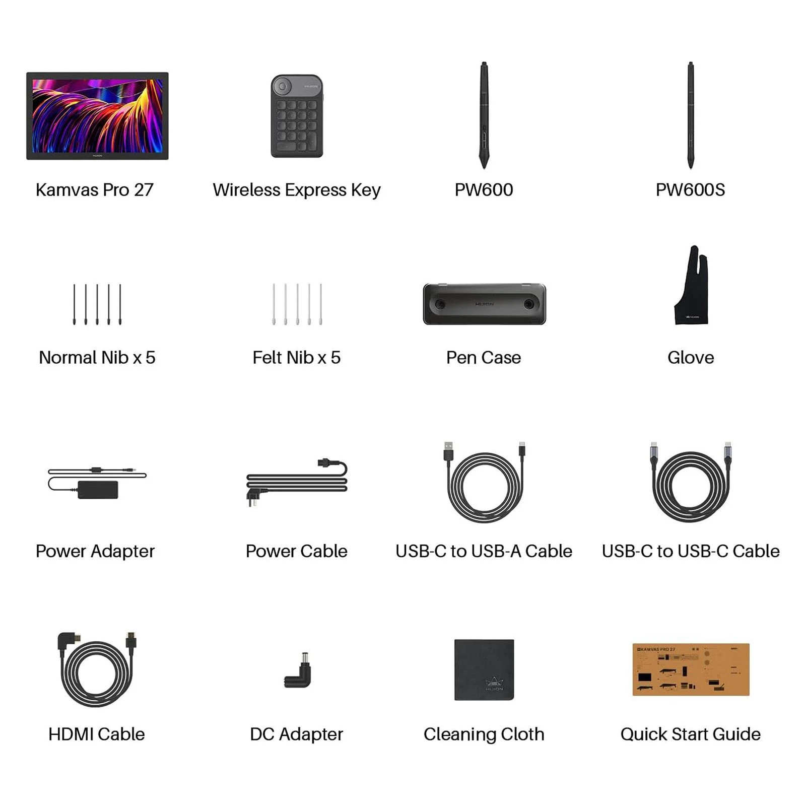 Huion Kamvas Pro 27 (GT2701) (UA) Активная область, мм 596,7 х 335,7 мм