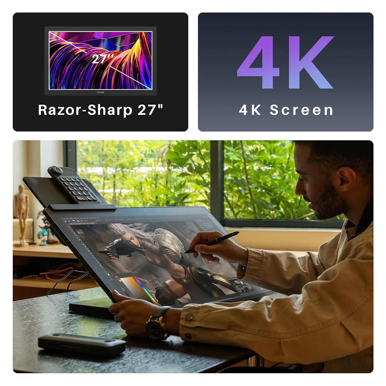 Huion Kamvas Pro 27 (GT2701) (UA) Тип планшета-монитора: с большим