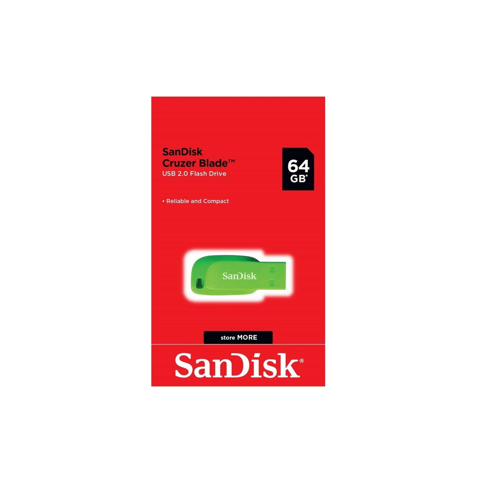 SanDisk 32GB Cruzer Blade Green USB 2.0 (SDCZ50C-032G-B35GE) (UA) Тип Классические