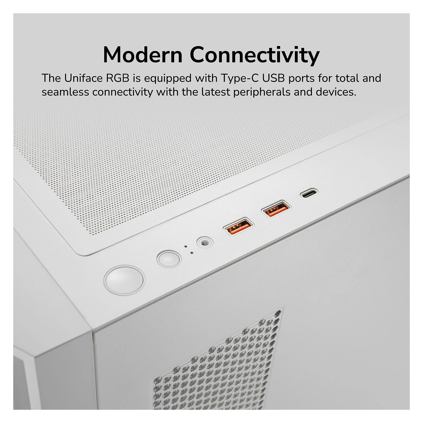 Cougar UNIFACE RGB White (UA) Класс корпуса Геймерские