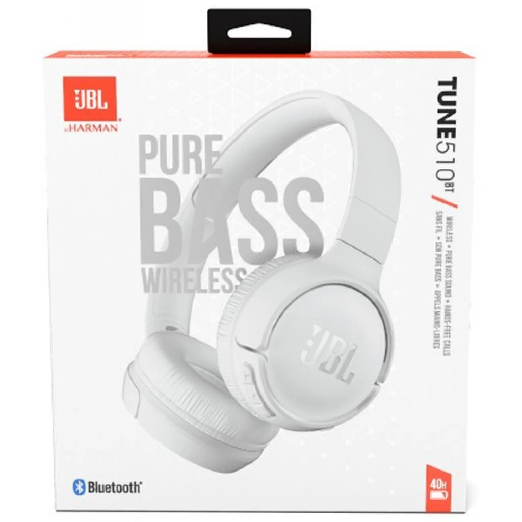 JBL Tune 510BT White (JBLT510BTWHTEU) Призначення: для ноутбука, для