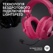 Logitech G Pro X 2 Lightspeed Wireless Magenta (981-001275) (UA)