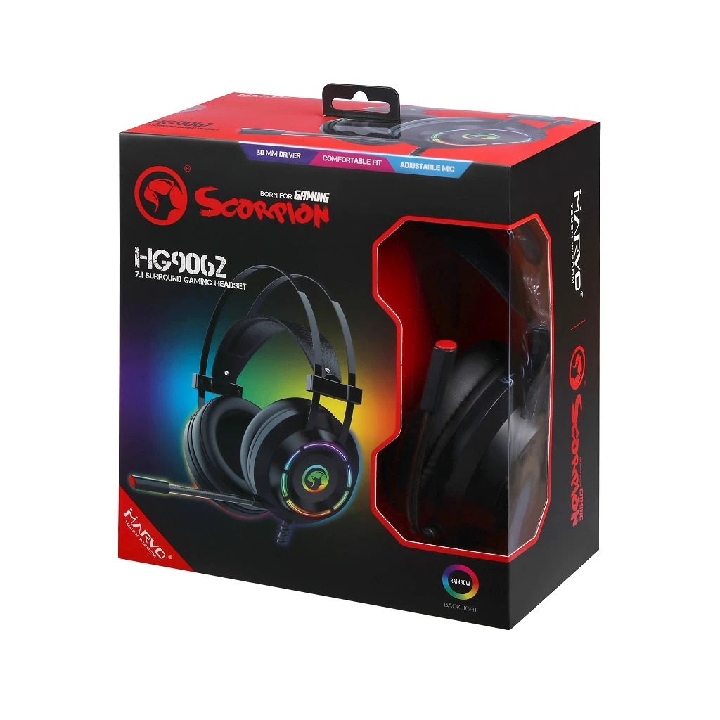 Marvo HG9062 Multi-LED 7.1 Black (HG9062) (UA) Тип геймерские (игровые)