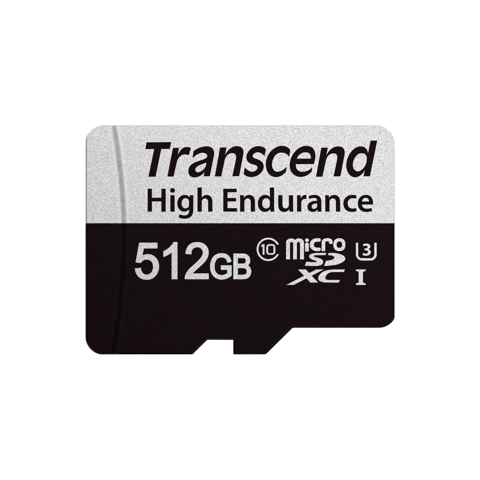 Transcend 512GB microSDXC class 10 UHS-I U3 High Endurance (TS512GUSD350V) (UA) Тип картки пам'яті microSDXC; Об'єм