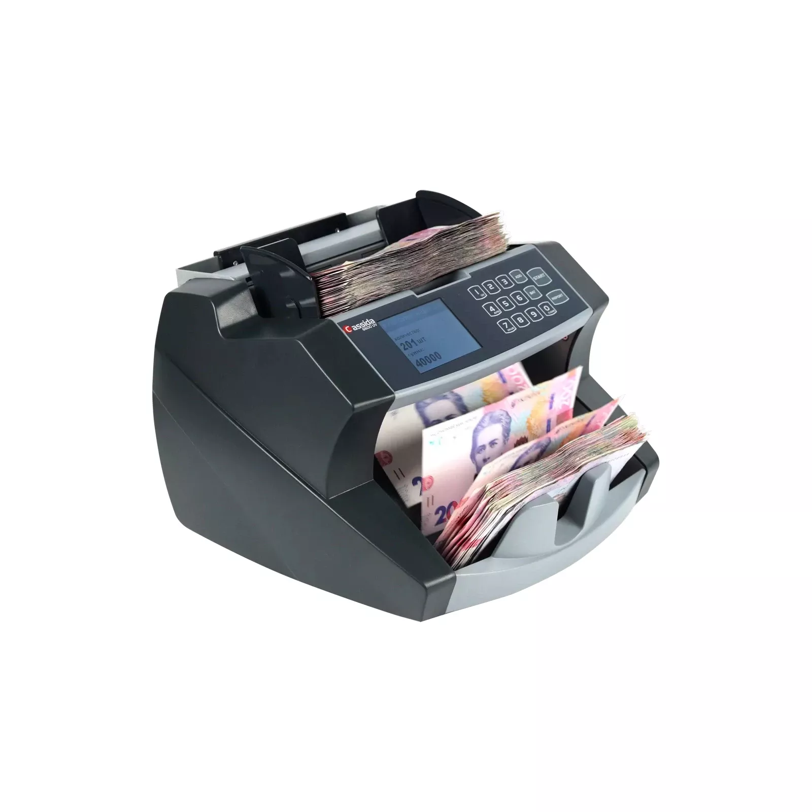 Cassida 6600 LCD UV/MG (00-00000179) (UA) Швидкість рахунку: 1400 банкнот за